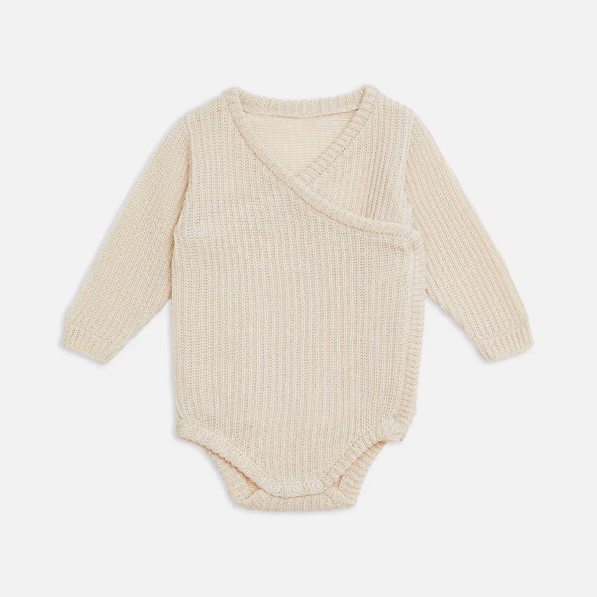 Body a kimono in maglia di cotone