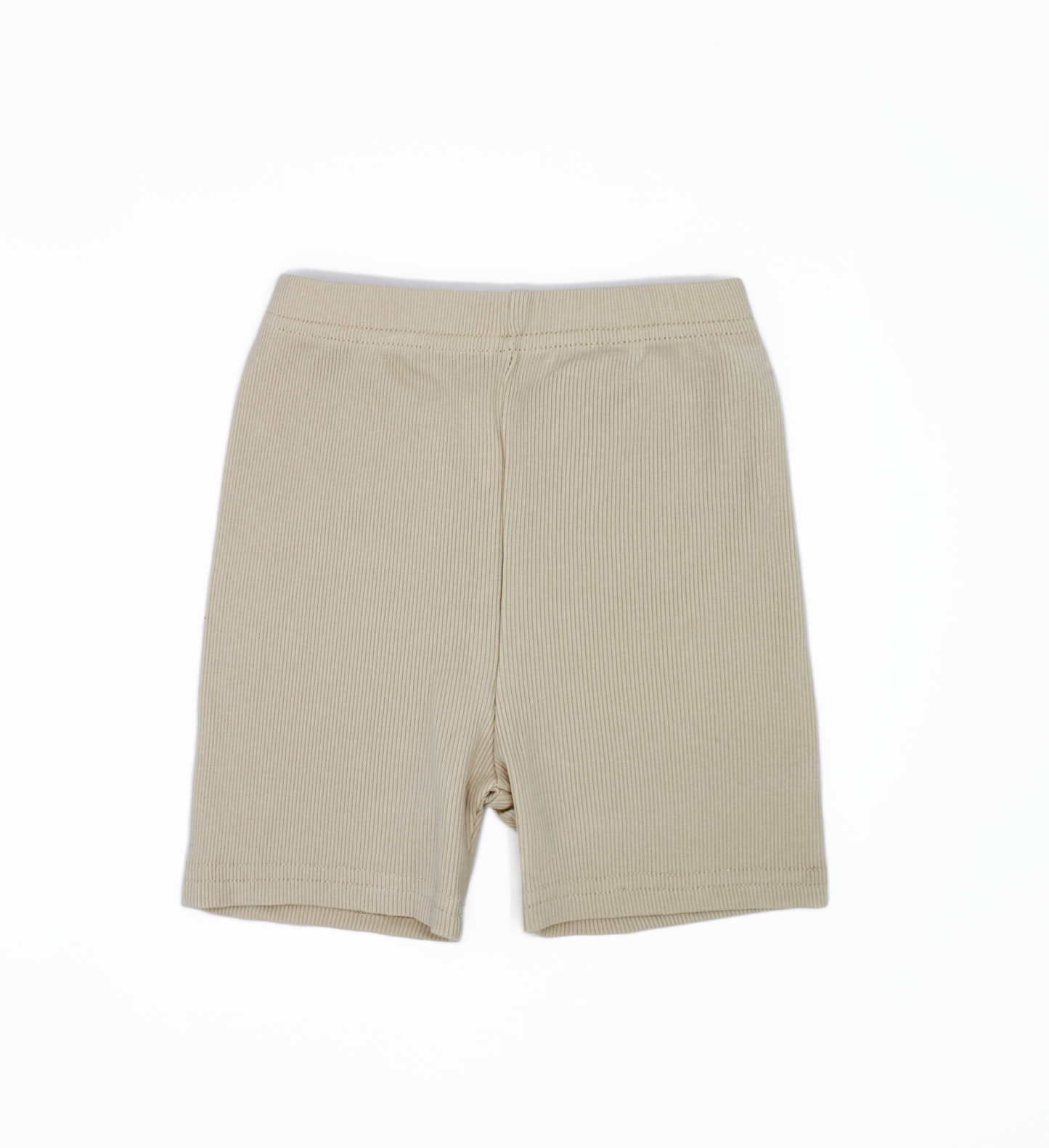 Shorts in jersey di cotone a coste