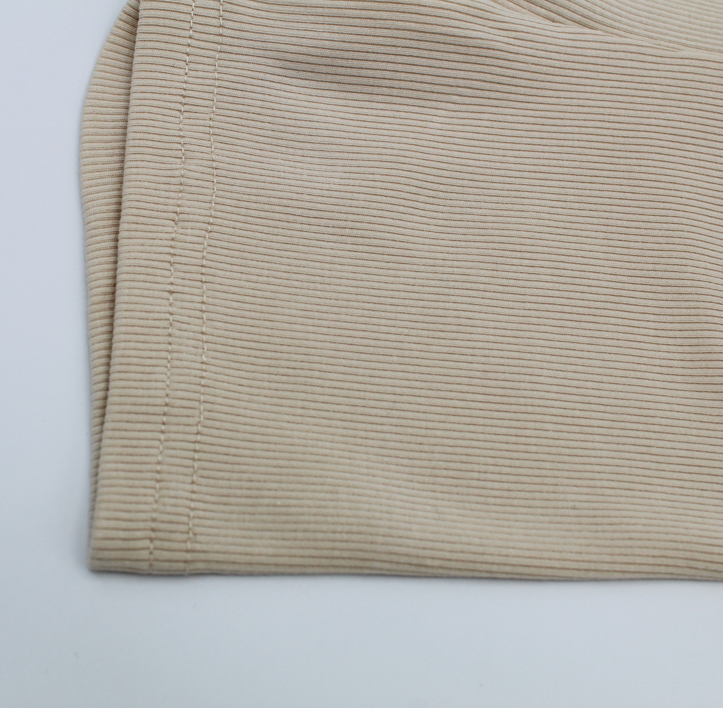 Shorts in jersey di cotone a coste