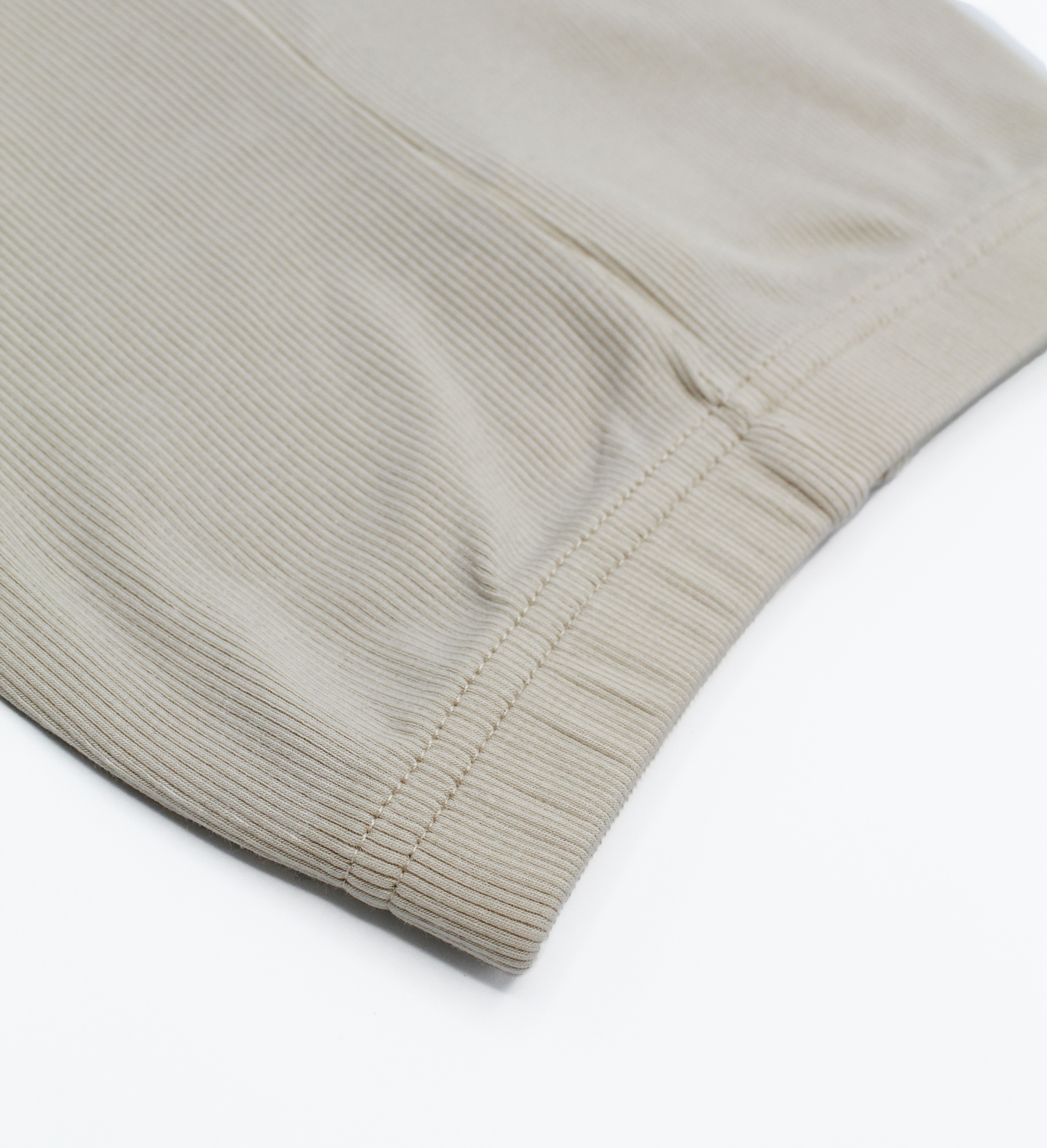 Shorts in jersey di cotone a coste