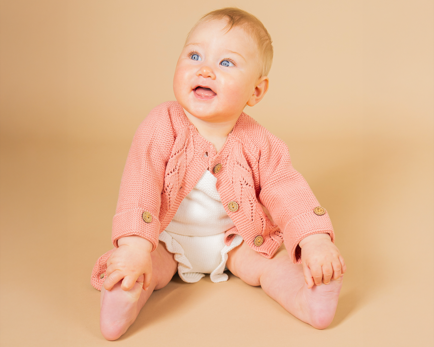 Set Pagliaccetto e Cardigan in Cotone