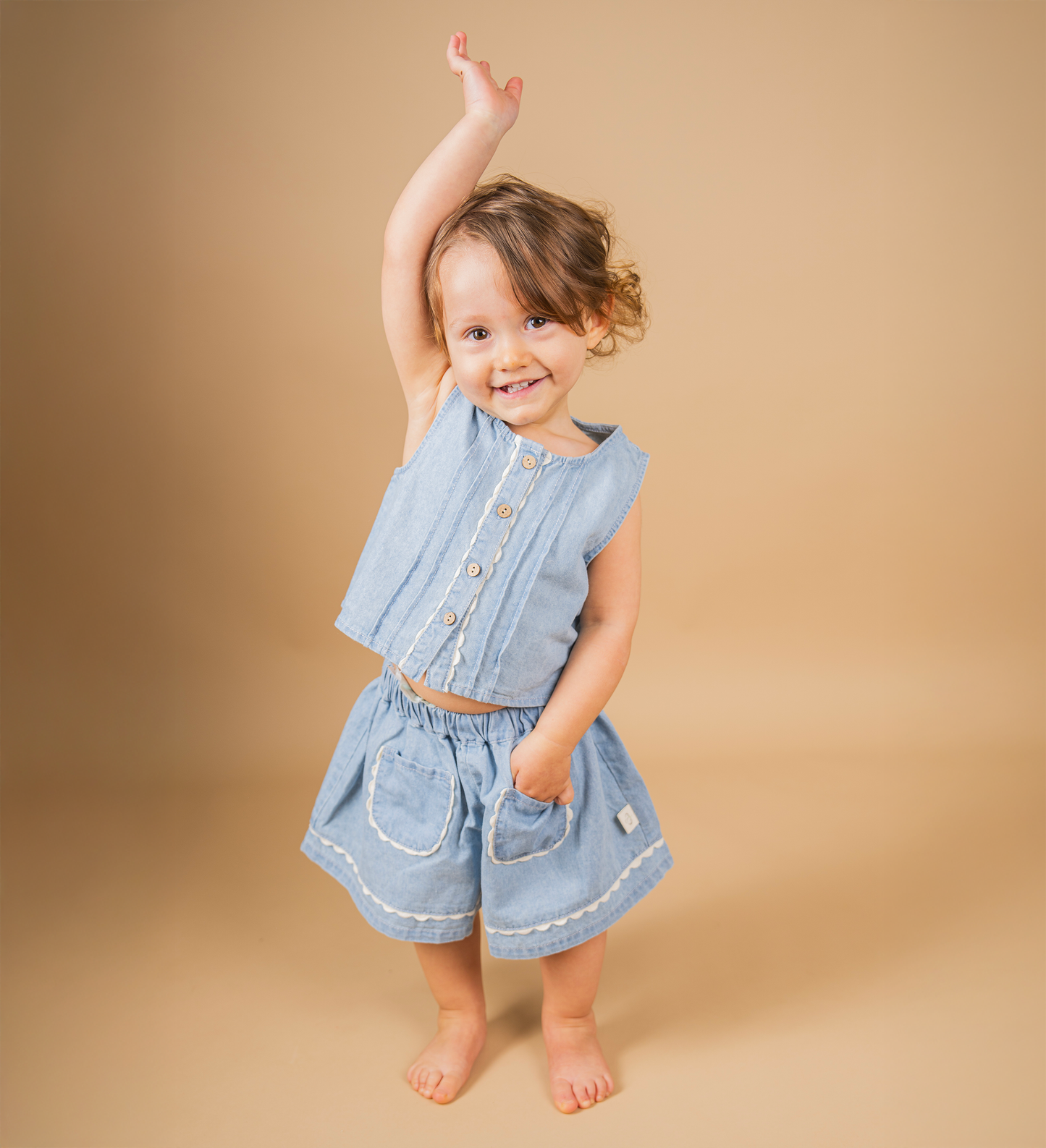 Set Top e Shorts in Denim