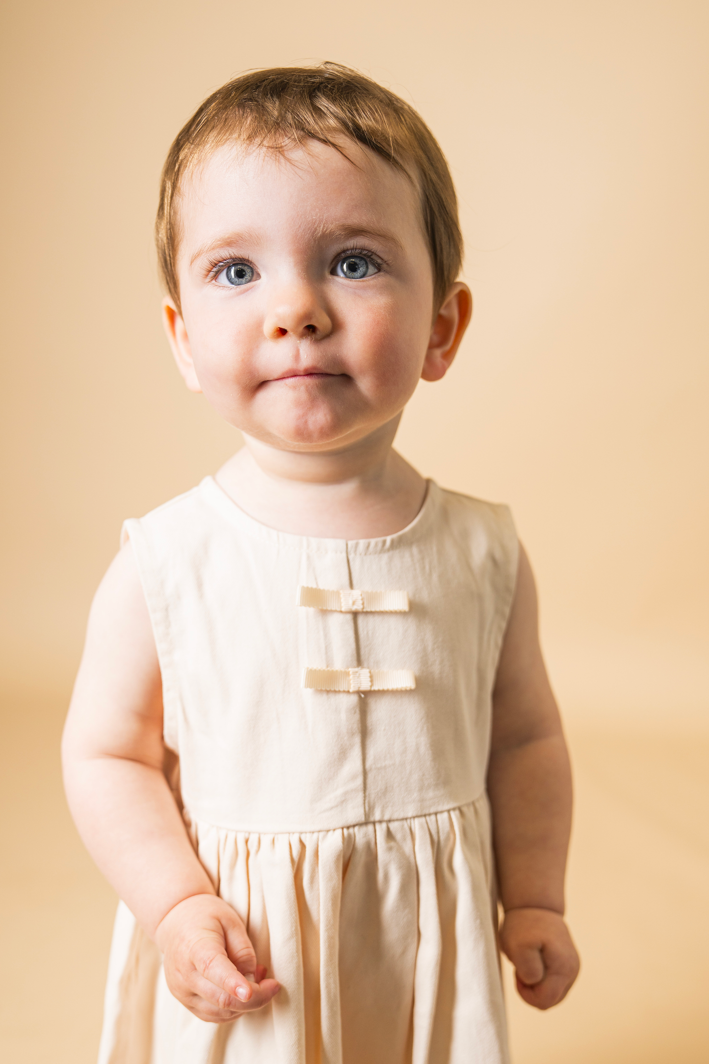 Vestito Estivo in Cotone con Fiocco e Rouches