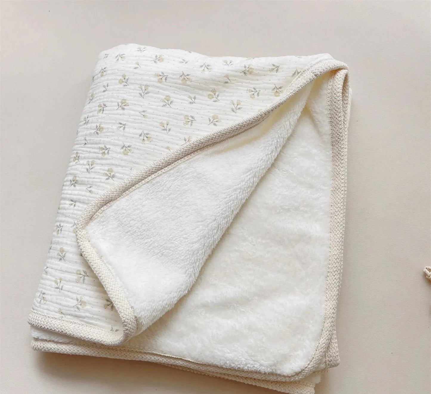 Coperta double face in cotone e pile - Pipicot