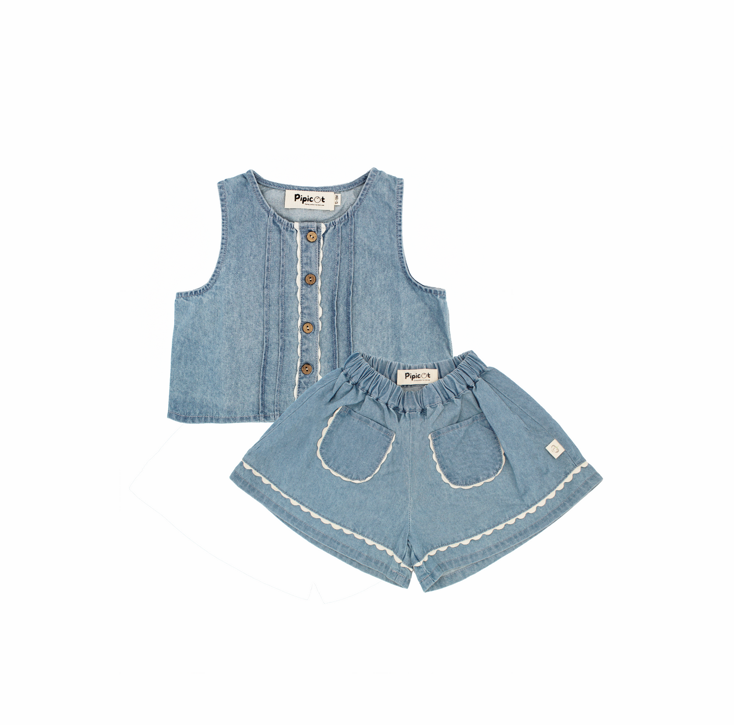 Set Top e Shorts in Denim