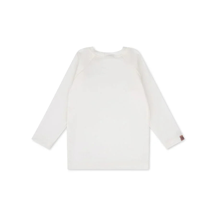 Maglia da bagno a maniche lunghe con protezione UV – Bianca